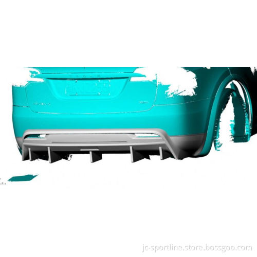 Carbon Fiber Rear Bumper Diffuser Lip for Tesla Model X 75D/90D/P90D/100D/P100D (2016-2018)